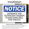 Signmission Entrance For Outpatient Therapy Please Ring OSHA Notice Sign, Vinyl Decal, 10in W x 7in L, 2PK OS-2PACK-NS-D-710-L-12099 - alternate 4
